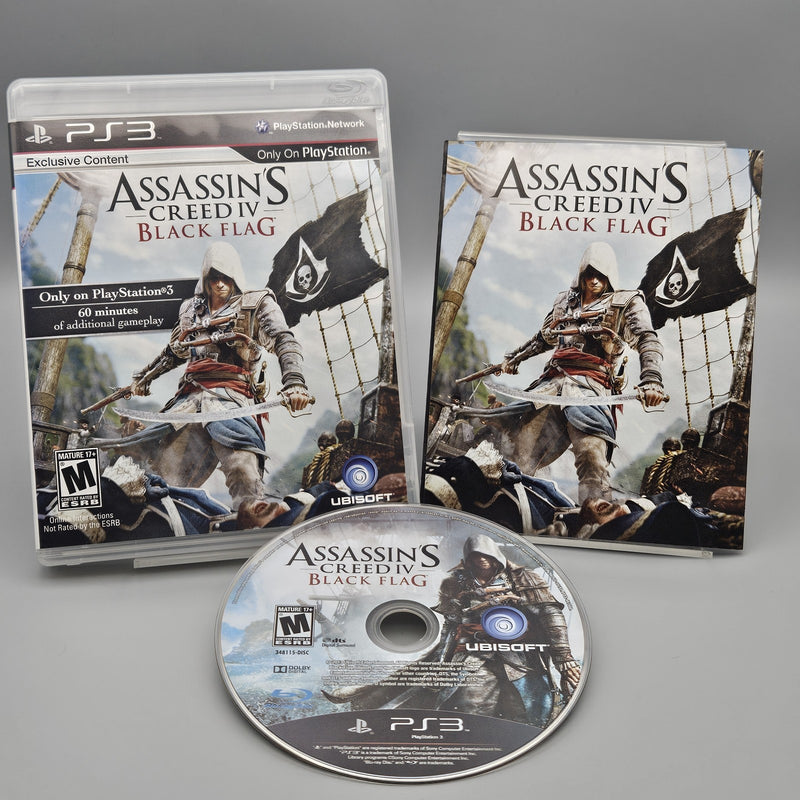Assassin's Creed IV 4 Black Flag PS3 PlayStation 3 Complete Excellent