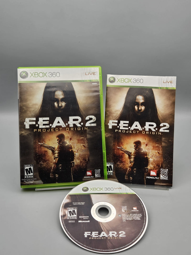 F.E.A.R. 2 Project Origin (Fear) Xbox 360 CIB Microsoft Tested Refurbished