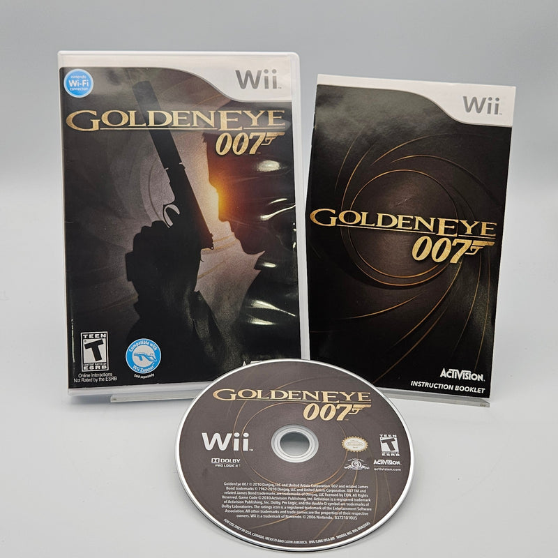 James Bond 007 GoldenEye Nintendo Wii Complete CIB Refurbished Excellent