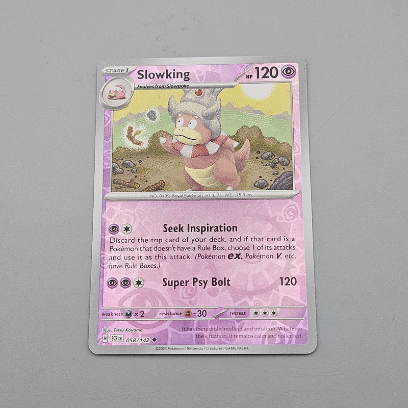 Slowking 058/142 Reverse Holo Uncommon Sv07 Scarlet & Violet Stellar Crown NM