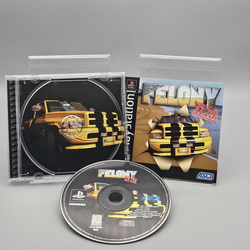 Felony 11-79 PlayStation PS1 Complete CIB Refurbished Excellent