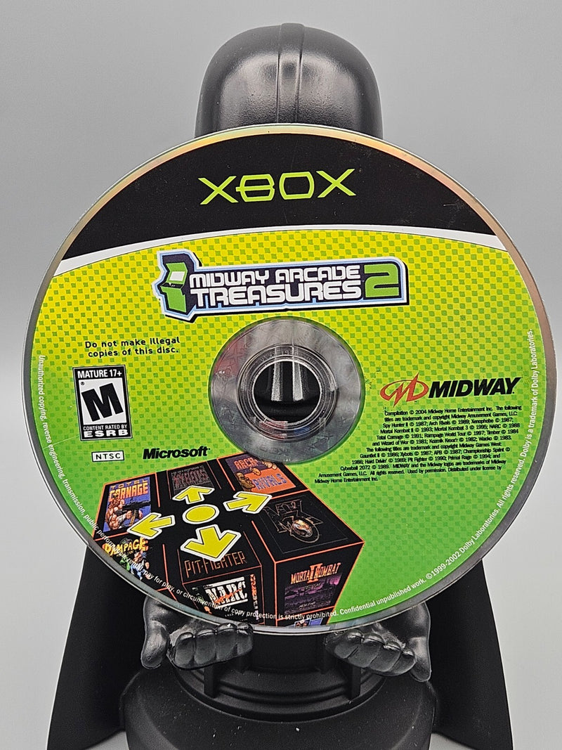 Midway Arcade Treasures 2 Xbox Microsoft Disc Only Tested