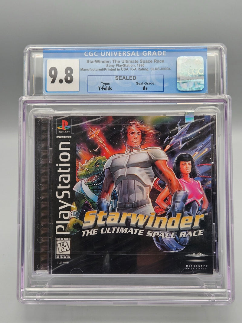 Starwinder The Ultimate Space Race PS1 CGC 9.8 A+ New Sealed Graded