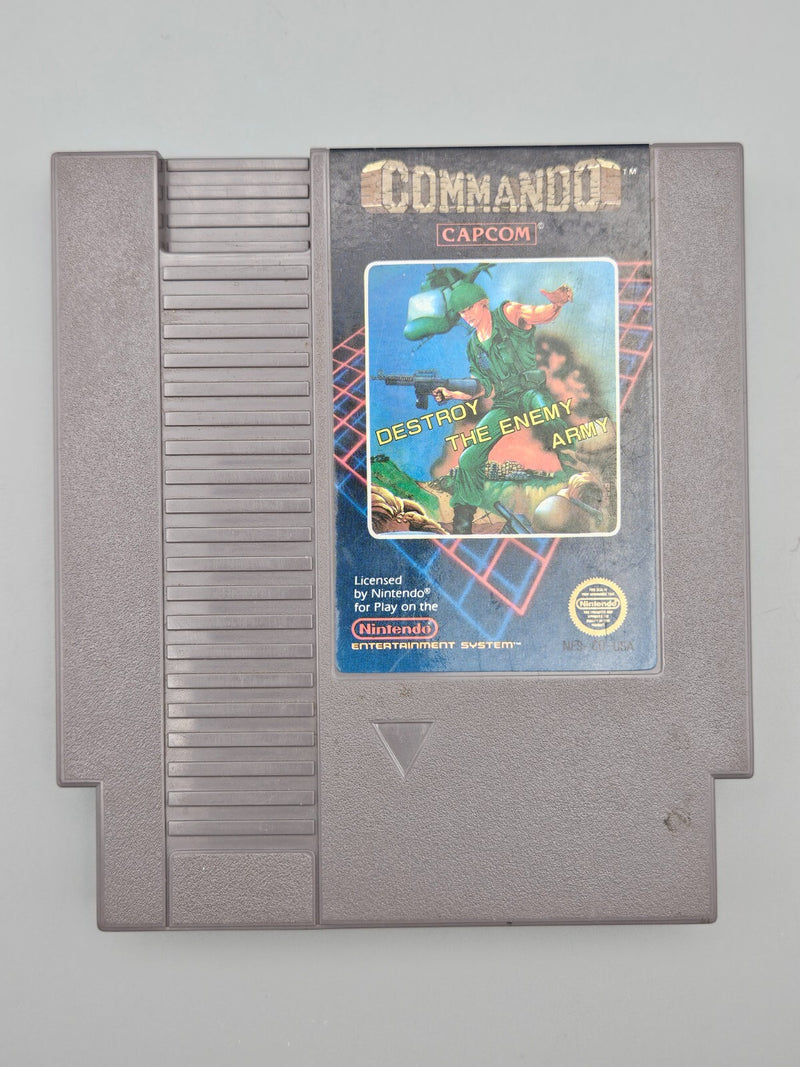Commando NES Nintendo Cart Only Tested Capcom