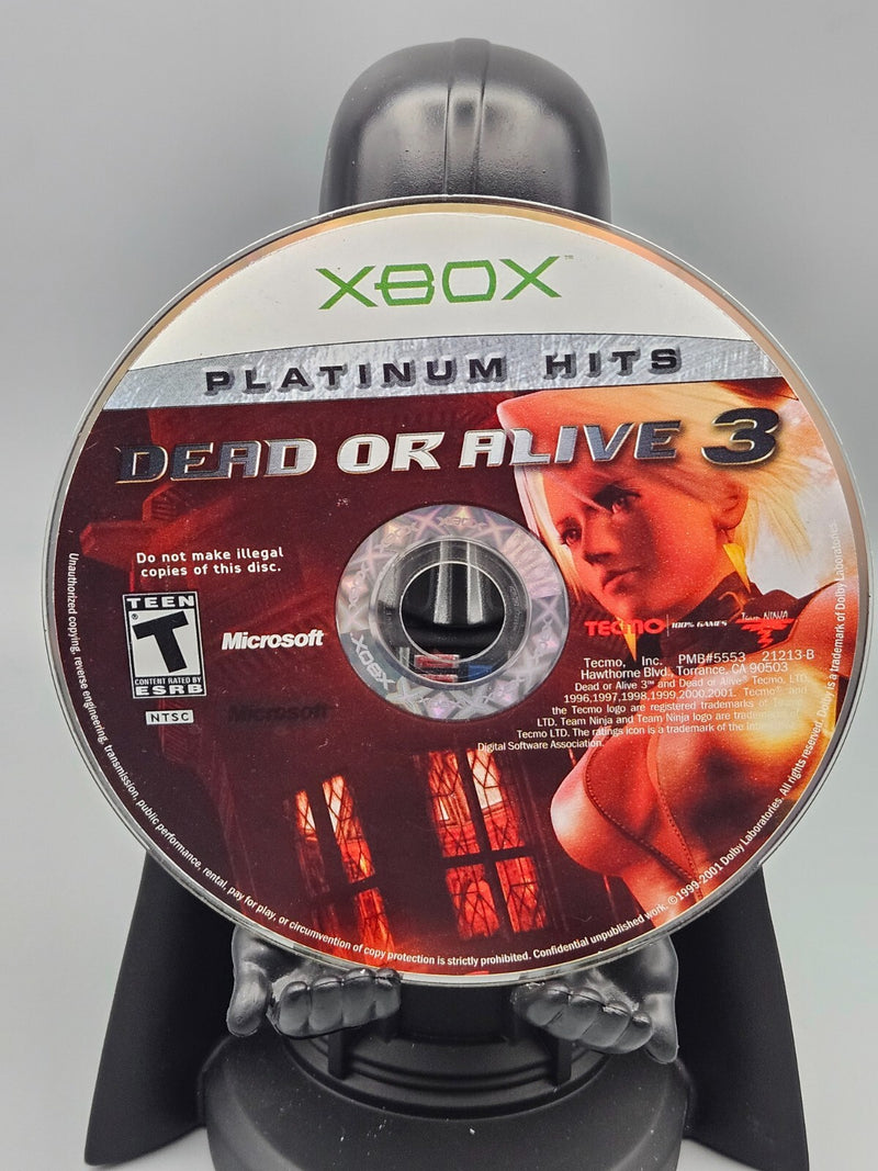 Dead or Alive 3 [Platinum Hits] Xbox Microsoft Tested