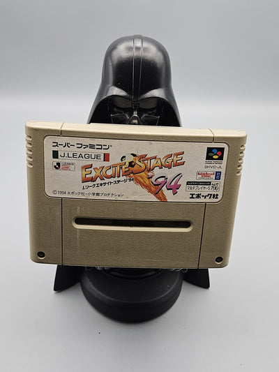 Vintage Excite Stage '94 Super Famicom Japan Nintendo Soccer Video Game Cart