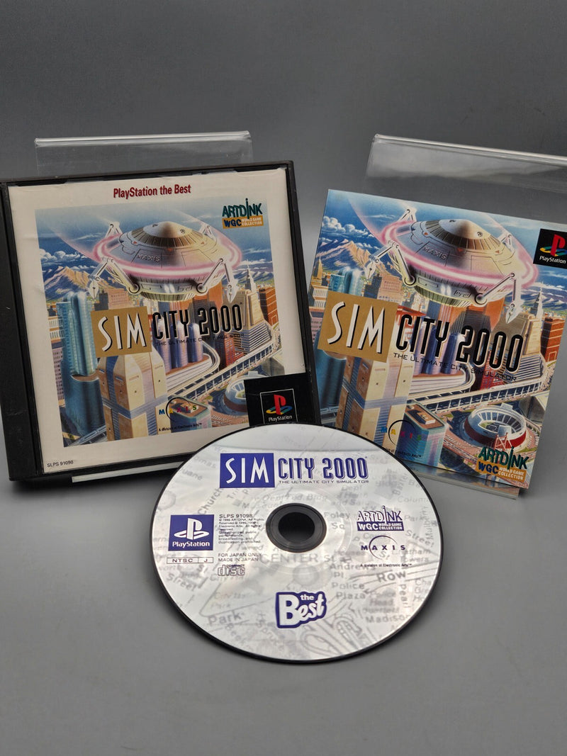 SimCity 2000 Playstation PS1 CIB Japan Import US Seller