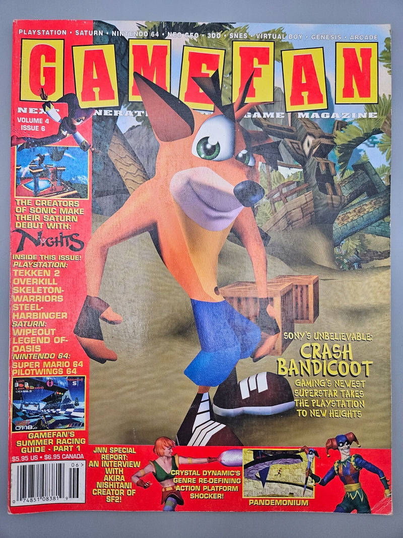 Gamefan Magazine Volume 4 Issue 6 Crash Bandicoot