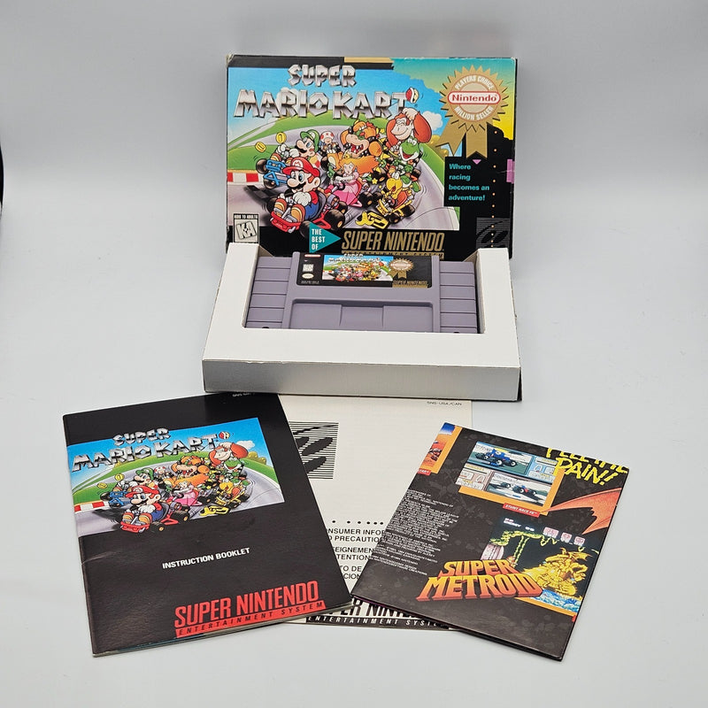 Super Mario Kart (Players Choice) SNES Nintendo CIB Refurbished Very Good