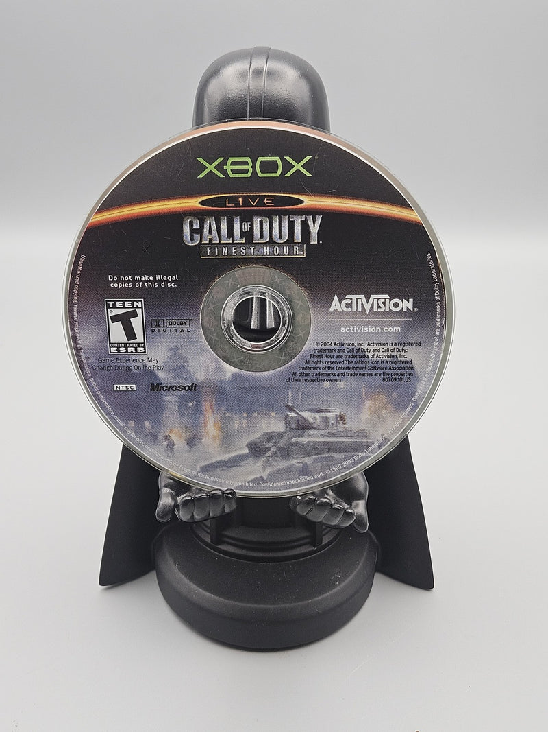 Call of Duty Finest Hour Xbox Video Game Disc Only Tested Activision Shooter