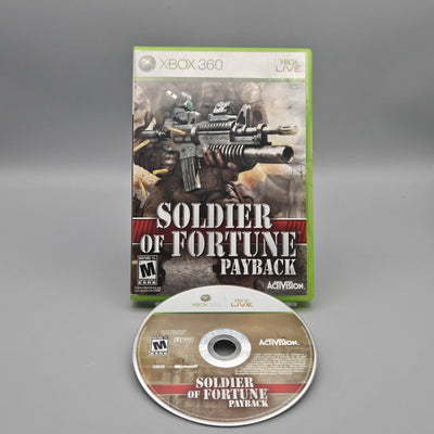 Soldier of Fortune Payback Xbox 360 No Manual Refurbished Very Good