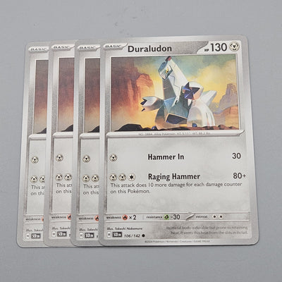 Duraludon 106/142 - 4x Playset - SV07 Pokemon Scarlet & Violet Stellar Crown