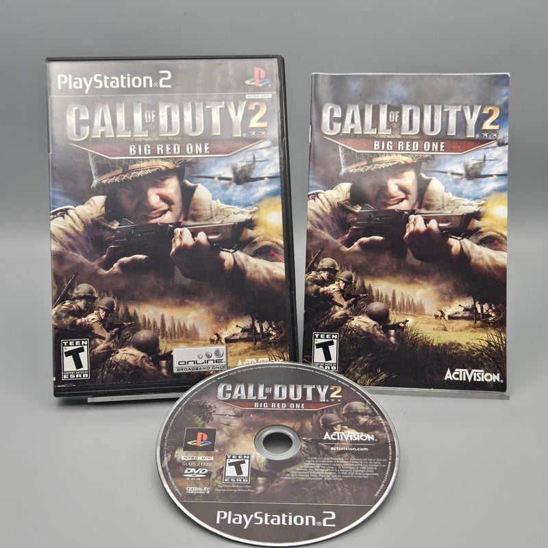 Call of Duty 2 Big Red One PS2 PlayStation 2 Complete Refurbished Excellent