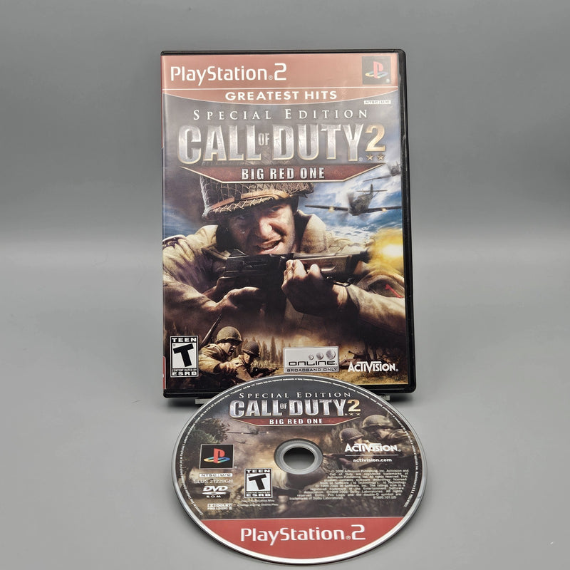 Call of Duty 2 Big Red One GH PlayStation 2 PS2 No Manual Refurbished Very Good