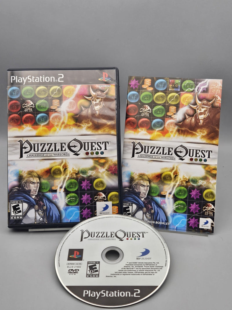 Puzzle Quest: Challenge Of Warlords PS2 Playstation 2 CIB Tested Refurbished