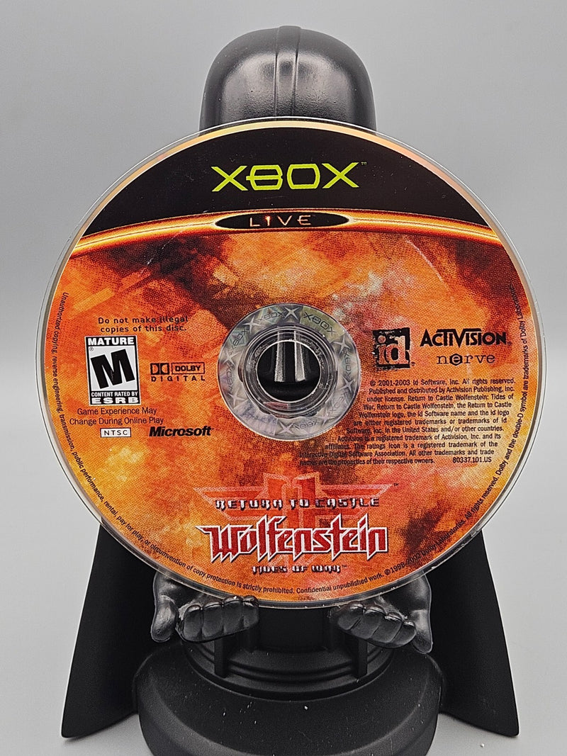 Return To Castle Wolfenstein Xbox Disc Only Microsoft Tested Activision