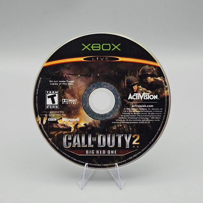 Call of Duty 2 Big Red One Xbox Disc Only Refurbished Excellent