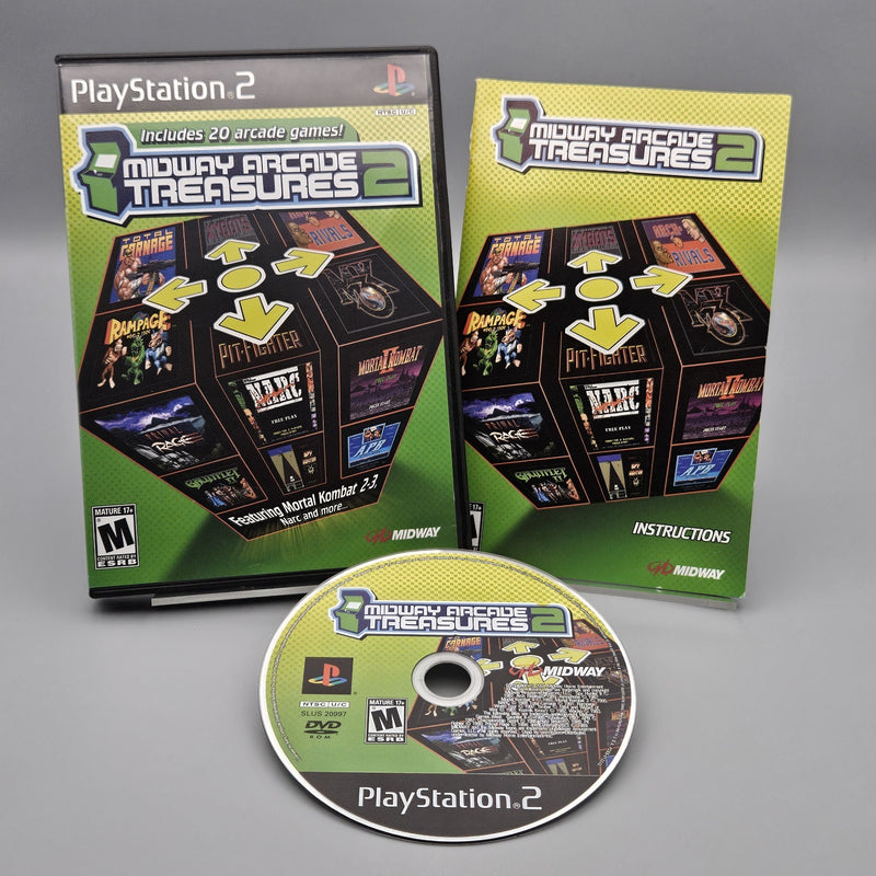 Midway Arcade Treasures 2 PlayStation 2 PS2 CIB Tested Refurbished Excellent