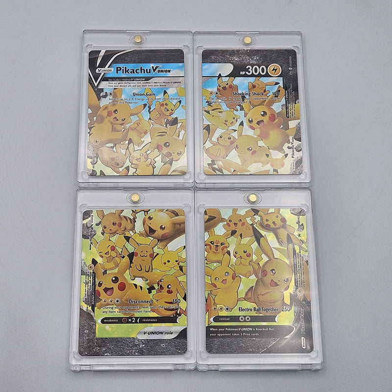 Pikachu V-Union Ultra Rare 4-Card Set Pokemon TCG SWSH139-142 Holo Promo NM