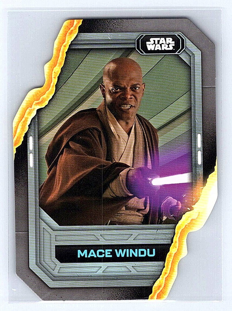 MACE WINDU 2023 Topps Star Wars DIE-CUT Insert #LS-7