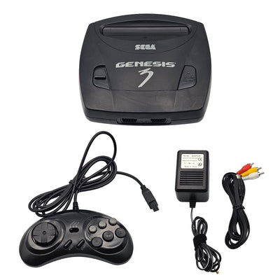Sega Genesis Model 3 Console System Bundle MK-1461 + Controller + Cables