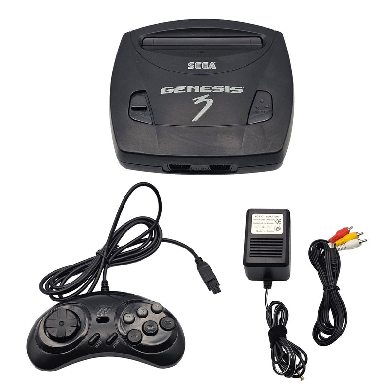 Sega Genesis Model 3 Console System Bundle MK-1461 + Controller + Cables