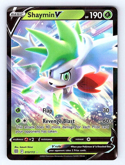 Pokemon TCG SWSH09: Brilliant Stars #013/172 Shaymin V NM