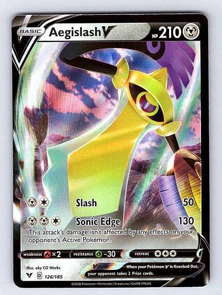 Aegislash V 126/185 Vivid Voltage Ultra Rare NM Pokemon TCG