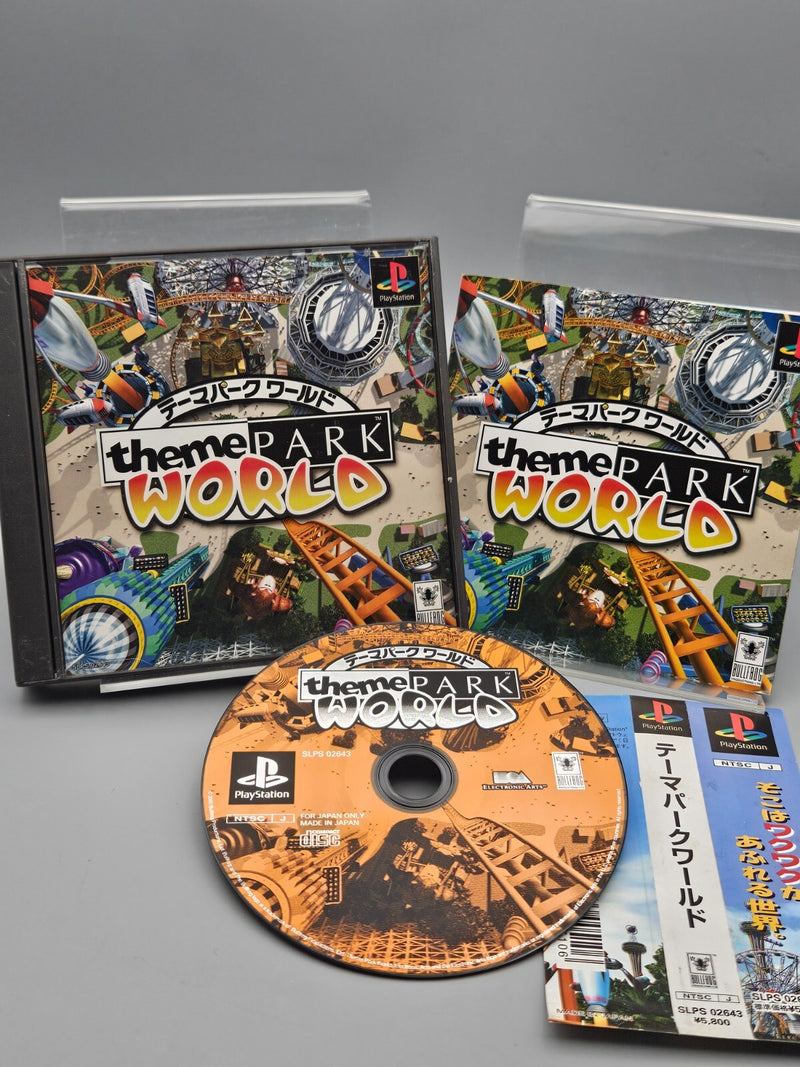 Theme Park World Playstation PS1 CIB Japan Import US Seller