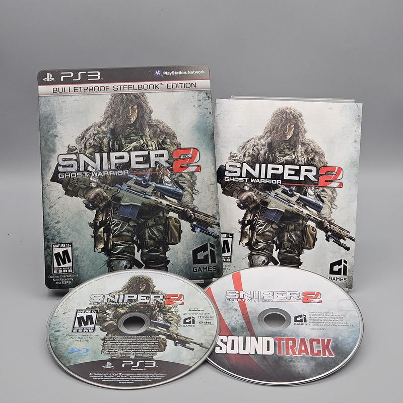 Sniper Ghost Warrior 2 Bulletproof Steelbook Edition PS3 PlayStation 3 Complete
