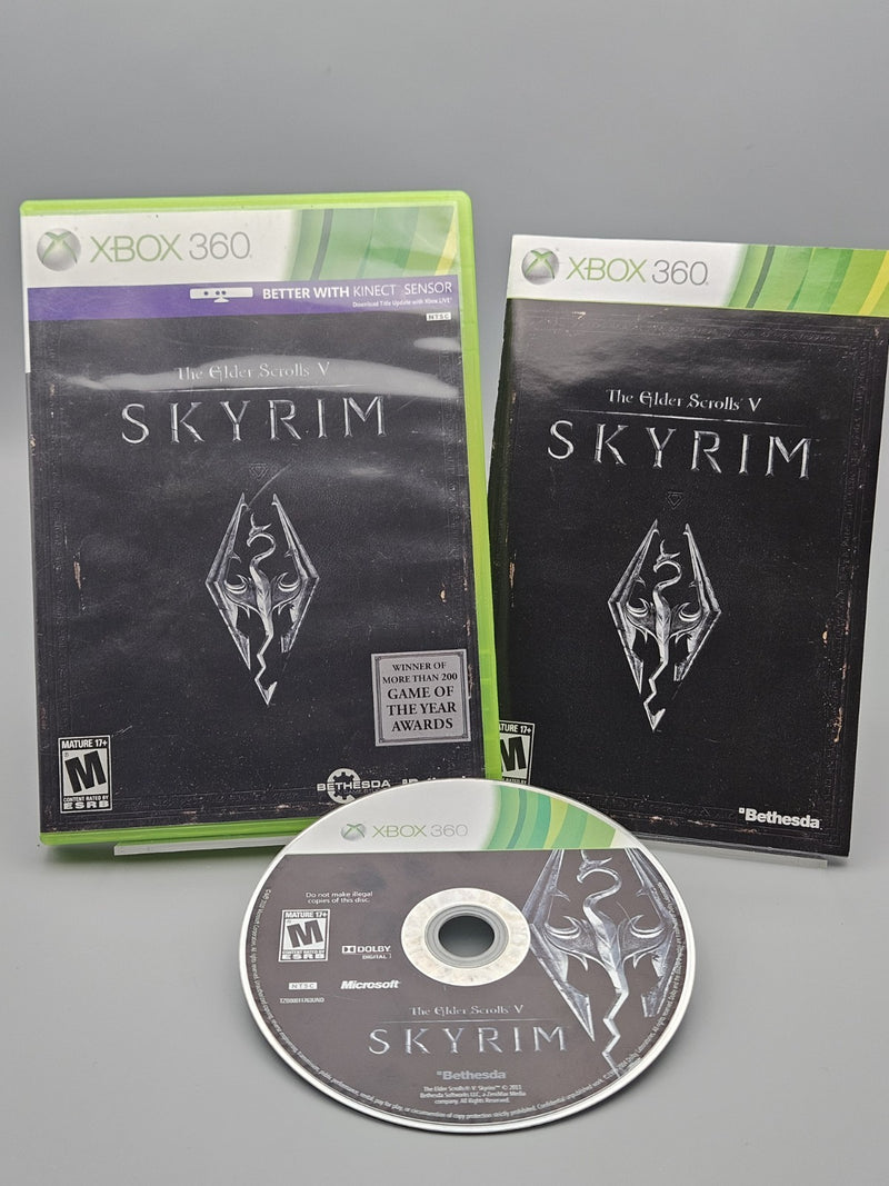 The Elder Scrolls V Skyrim Xbox 360 Complete CIB Tested Refurbished Excellent