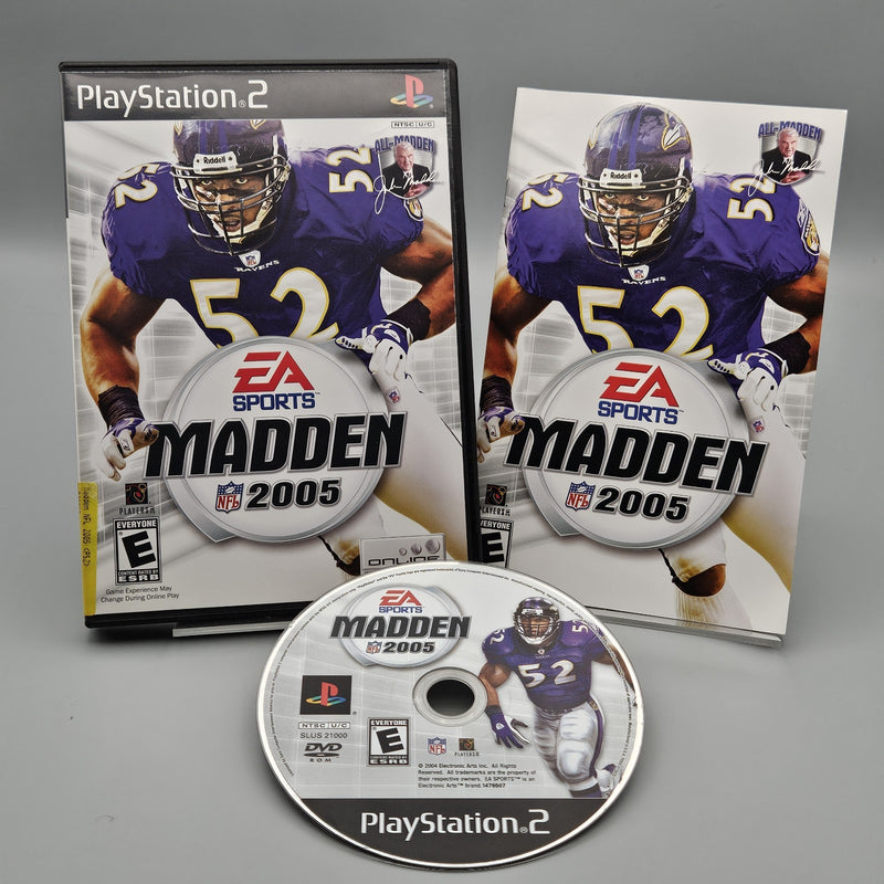 Madden NFL 2005 PS2 PlayStation 2 Complete CIB Tested Refurbished Excellent