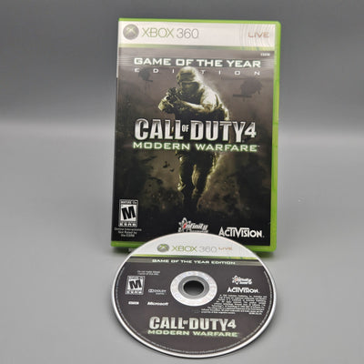 Call of Duty 4 Modern Warfare GOTY Xbox 360 No Manual Refurbished Very Good