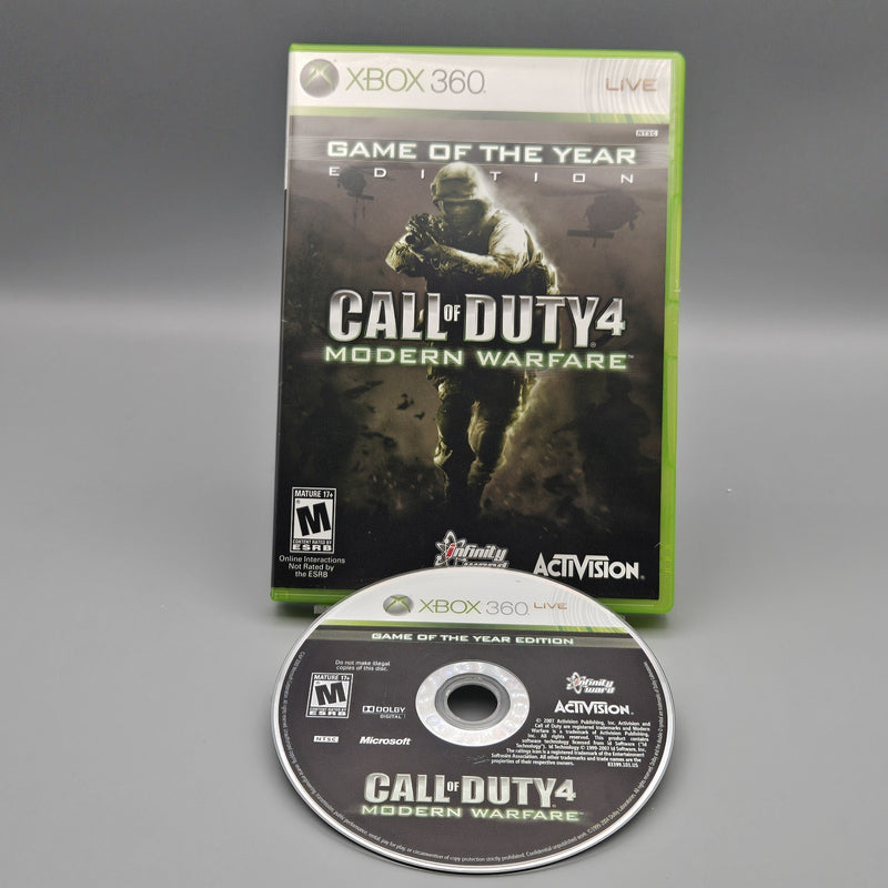 Call of Duty 4 Modern Warfare GOTY Xbox 360 No Manual Refurbished Very Good