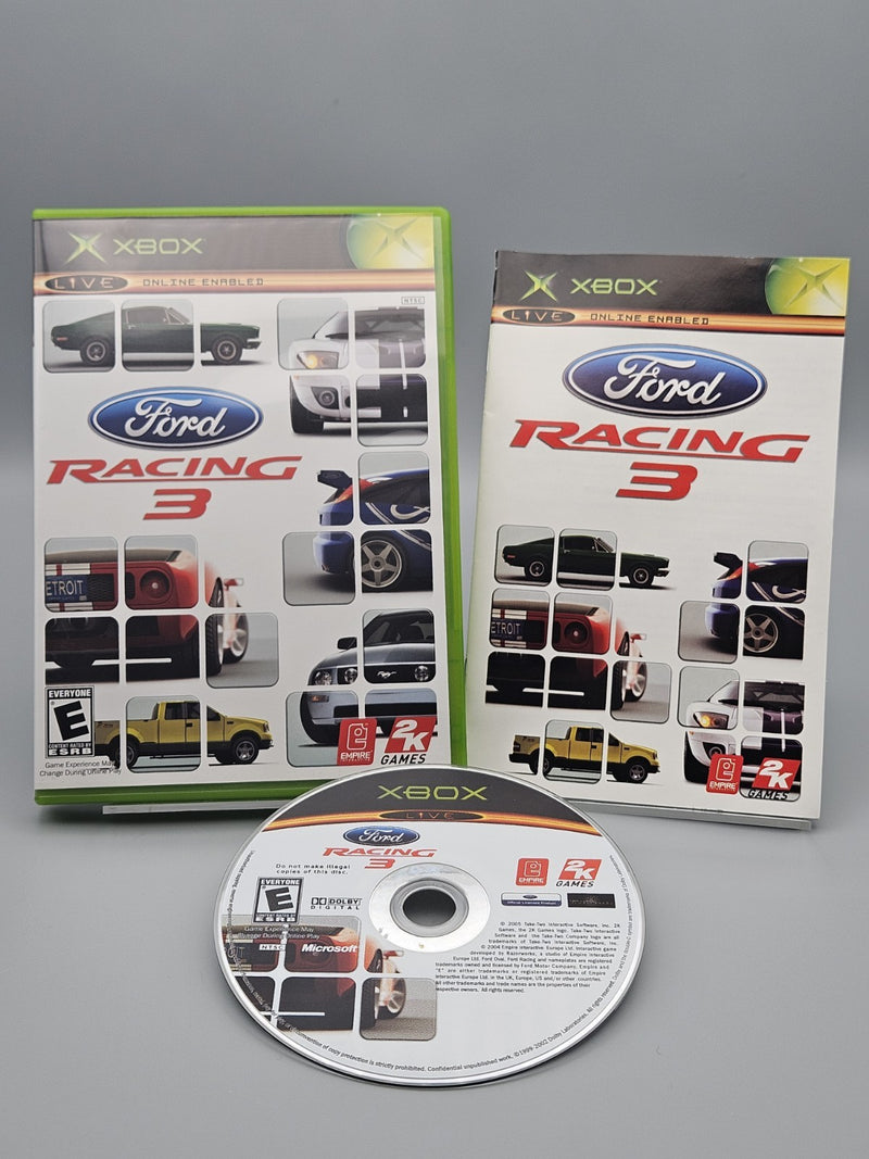 Ford Racing 3 Xbox Complete CIB Refurbished Excellent