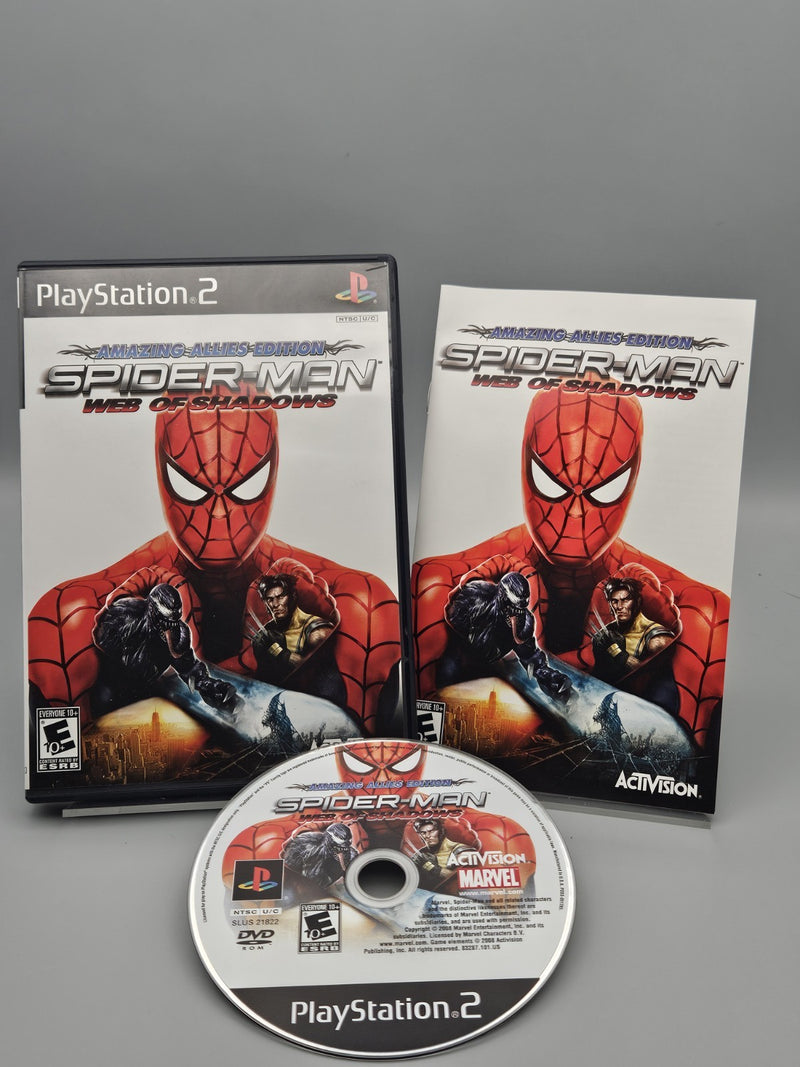 Spider Man Web of Shadows PlayStation 2 PS2 CIB Tested Refurbished Excellent