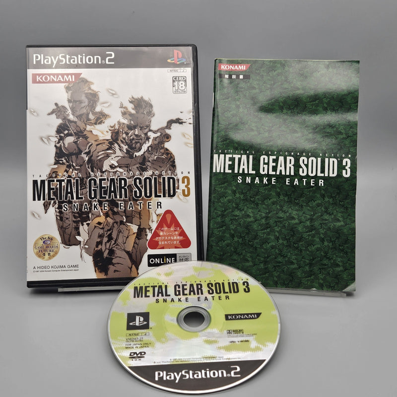 Metal Gear Solid 3 Snake Eater Japan PlayStation 2 CIB US Seller