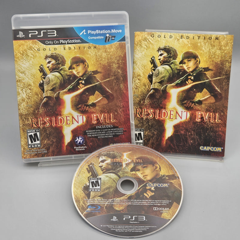 Resident Evil 5 Gold Edition PS3 PlayStation 3 Complete Refurbished Excellent
