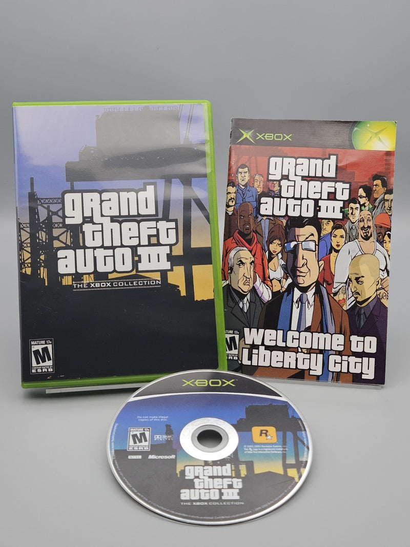 Grand Theft Auto III 3 Xbox Complete CIB Tested Refurbished Very Good