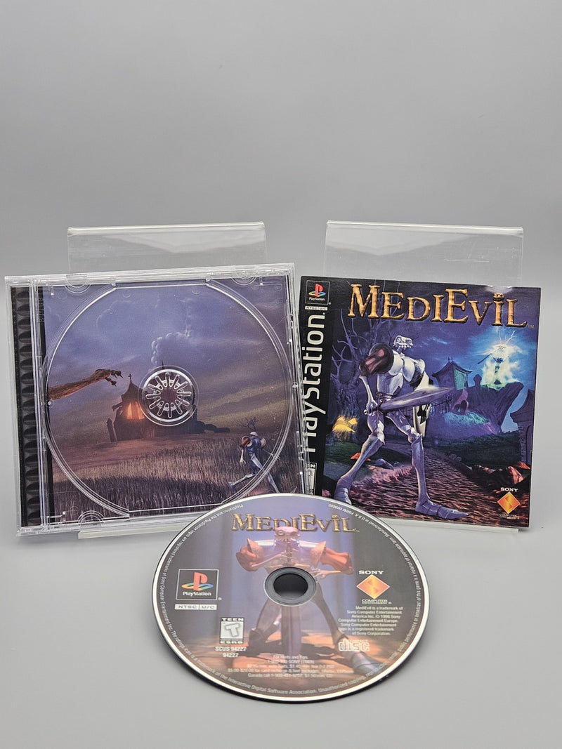 MediEvil Playstation PS1 Black Label CIB Complete Tested Refurbished Excellent