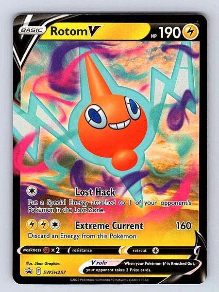 Rotom V SWSH257 Sword & Shield Black Star Promos Ultra Rare NM Pokemon TCG