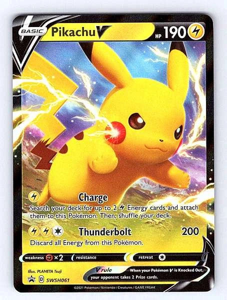 Pikachu V SWSH061 Sword & Shield Promo Ultra Rare NM Pokemon TCG