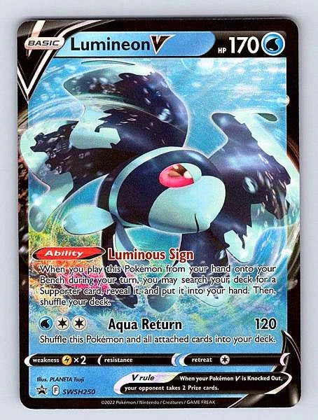Lumineon V SWSH250 Sword & Shield Promo Ultra Rare NM Pokemon TCG