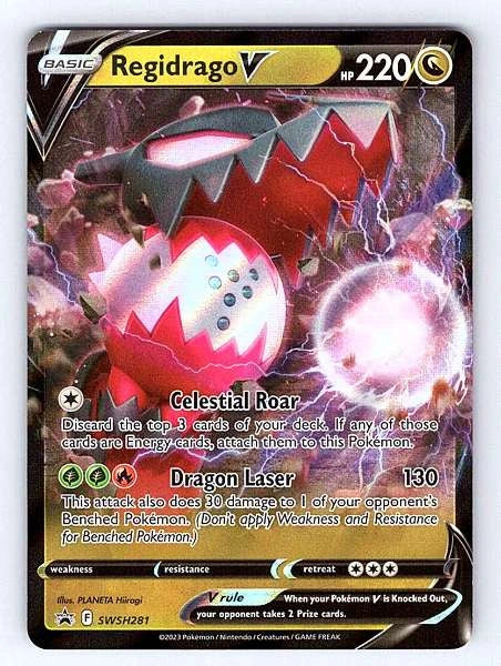 Regidrago V SWSH281 Sword & Shield Black Star Promos Ultra Rare NM Pokemon TCG