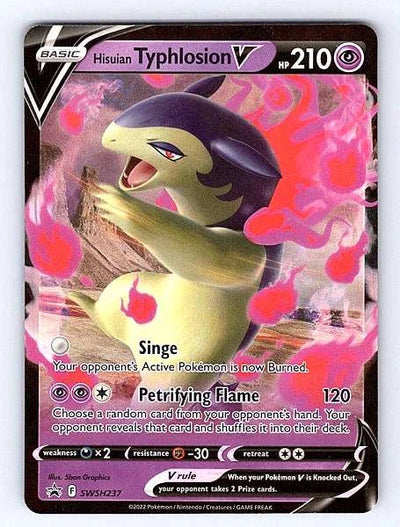 Hisuian Typhlosion V SWSH237 SWSH Black Star Promos Ultra Rare NM Pokemon TCG
