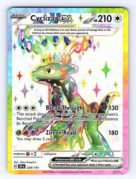 Cyclizar ex 228/191 Surging Sparks Ultra Rare NM Pokemon TCG