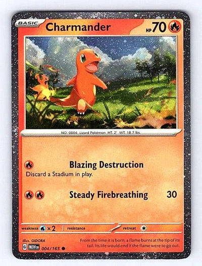 Charmander 004/165 Scarlet & Violet 151 Common NM Pokemon TCG
