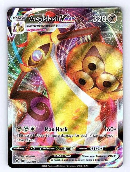 Aegislash VMAX 127/185 Vivid Voltage Ultra Rare NM Pokemon TCG