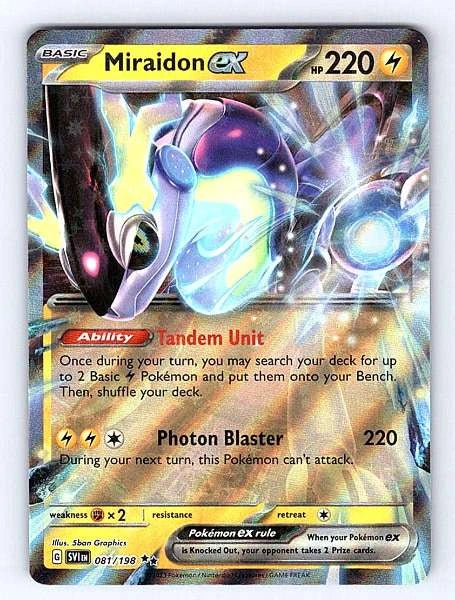 Miraidon ex 081/198 Scarlet & Violet Ultra Rare NM Pokemon TCG