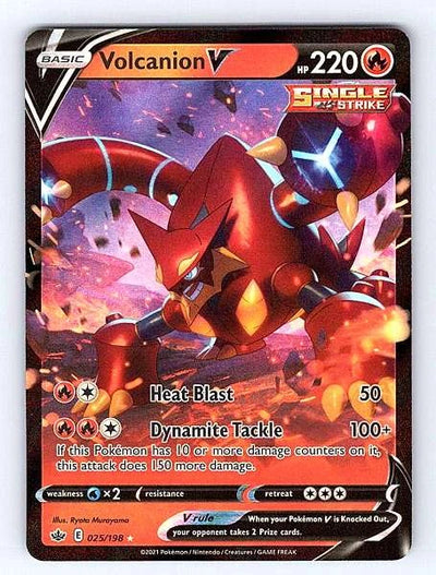 Volcanion V 025/198 Chilling Reign Ultra Rare NM Pokemon TCG